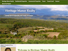 Tablet Screenshot of heritagemanorrealty.com